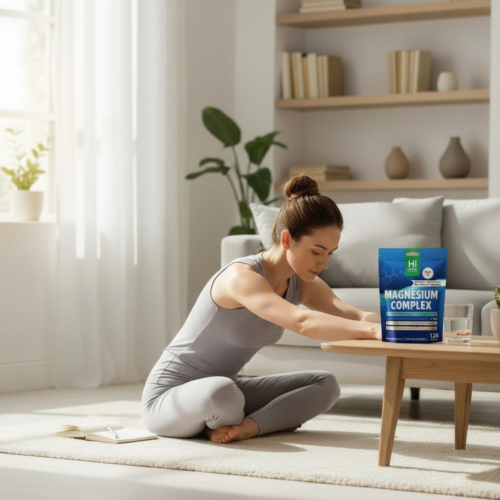 HiPlus Magnesium Complex 10 Essential Magnesium Supplement 1200mg Supports Energy and Relaxation for Active Fitness, Dietary Routine, and Muscle Wellness, 120 Capsules