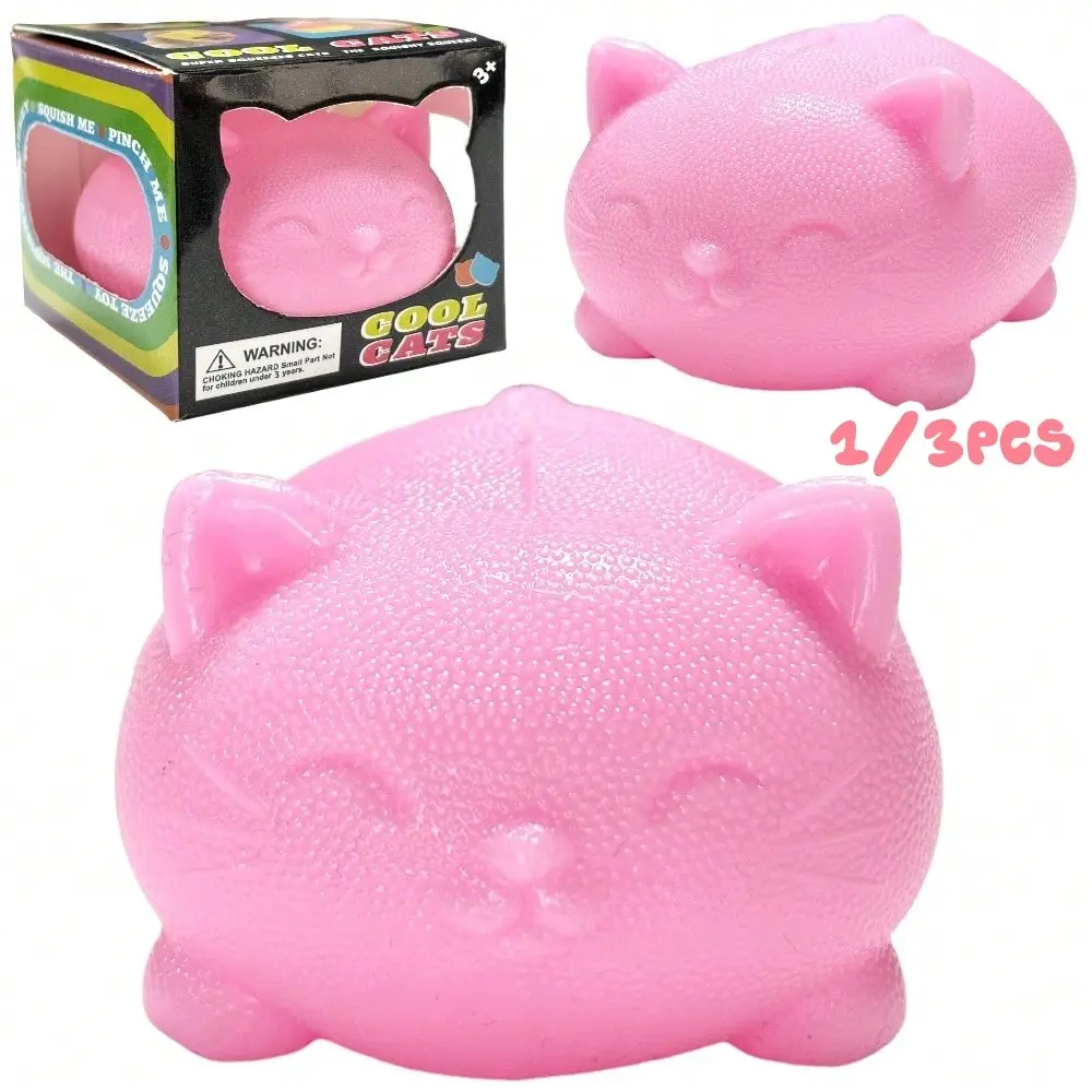 Maltose Cool Cat Sensory Squeeze Toy, TPR Kawaii Squishies, Stress Relief Toy, Unisex Gift, Birthday Present, Classroom Prize, Christmas Stocking Filler