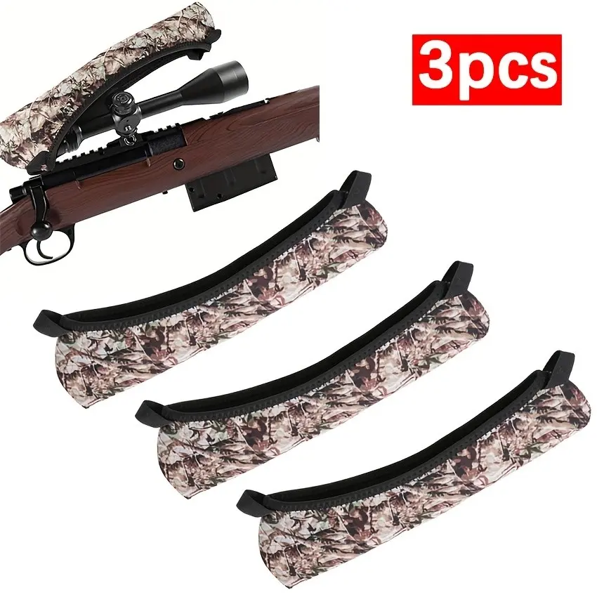 3pcs Scope Protection Case, Hunting Lens Protector, Dust-Proof Lens Cover, Protective Case for Optics, Essential Gear for Outdoor Enthusiasts