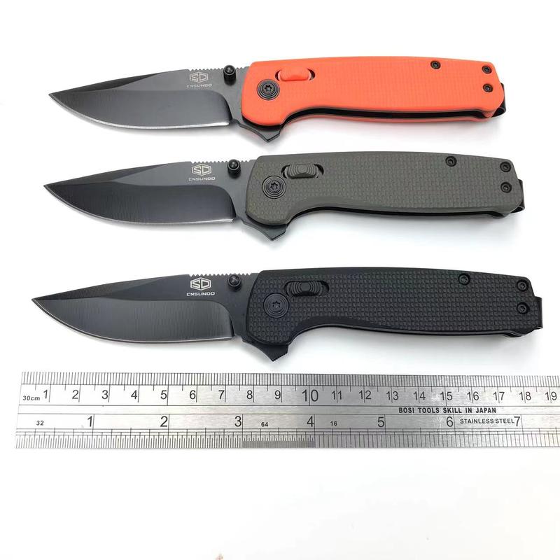 EDC Folding Utility Otf Knife with Pocket Clip, Sharp Stainless Steel Blade, Lightweight Plastic Handle Tactical Pocket Knives EDC Tools For Outdoor Camping Fishing Kitchen Daily Use Survival Gear