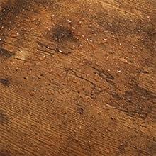 Sikaic LED Nightstand with Charging Station Brown Wood Bedside Table 2 Drawers 2 USB Ports RGB Lights for Bedroom Living Room Modern Storage Shelves & Hooks