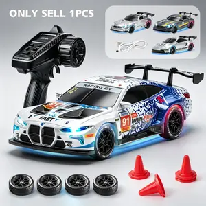 1/43 Scale Mini RC Drift Car, 2.4g Anti-Interference Gyro Stabilization, Multi-Mode Lights, Replaceable Tires, Indoor Racing Remote Control Car