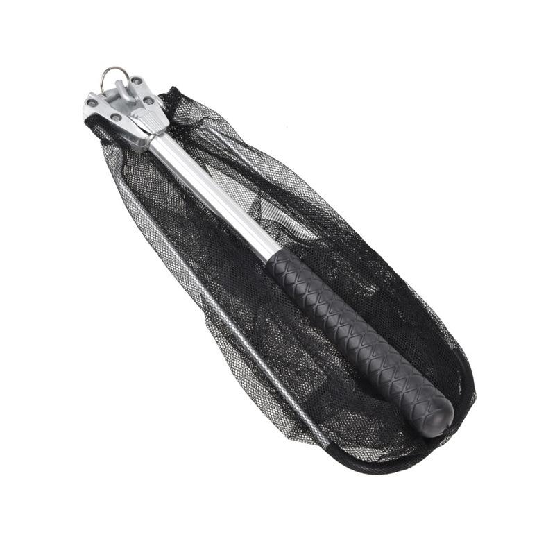 Folding Manual Fishing Net With Aluminum Alloy Handle, 1 Count Triangular Fish Landing Net, Fishing Gear, Fishing Accessories