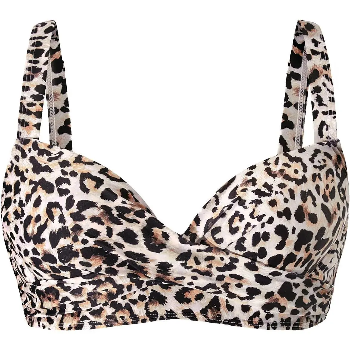 Women Underwire Bikini Top - Push Up Swimsuit Top Bra Padded Bathing Suit 2025 Twist Front Swimwear