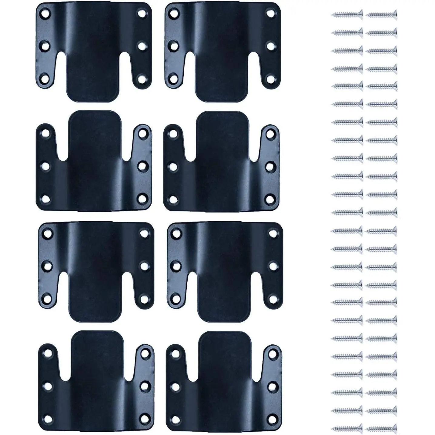 Universal Sectional Sofa Interlocking, Sectional Couch Connectors, Sofa Connector Bracket with Hardware- 4 Sets, 8 Pieces