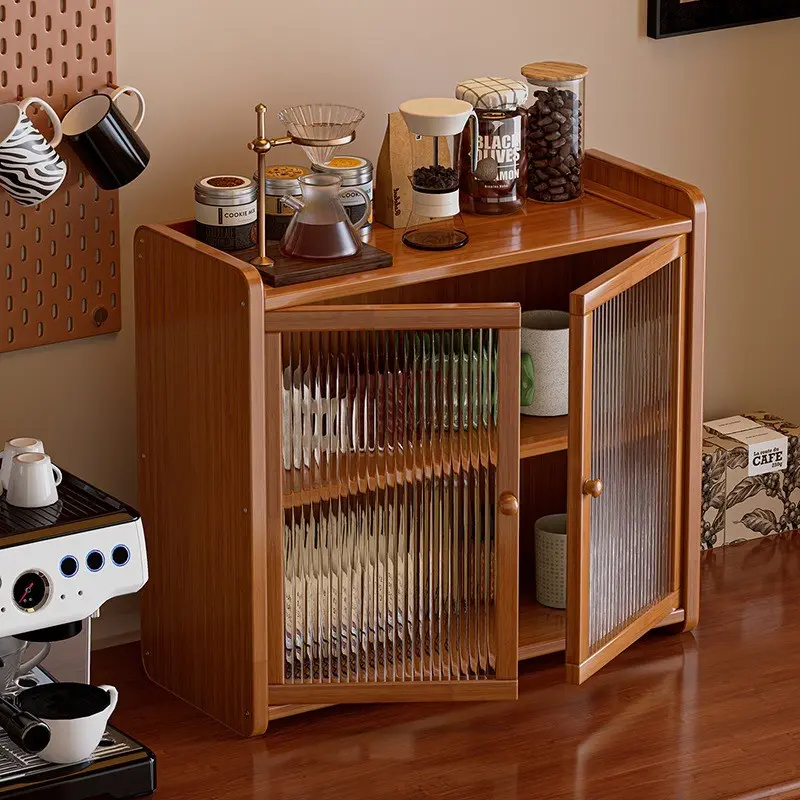 1pc Cup Holder Table Top Organizer, Countertop Organizer, Drinkware Storage Rack, Dust-Proof Coffee Mug Display Cabinet, Kitchen Accessories