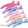 6 PCS Alligator Hair Clips,Alligator Styling Sectioning Clips,Plastic Non Slip Alligator Clips for Hair,Colorful Hair Clips Hair Accessories for Women with Wide Teeth & Double-Hinged Design, Fun Hair Clips