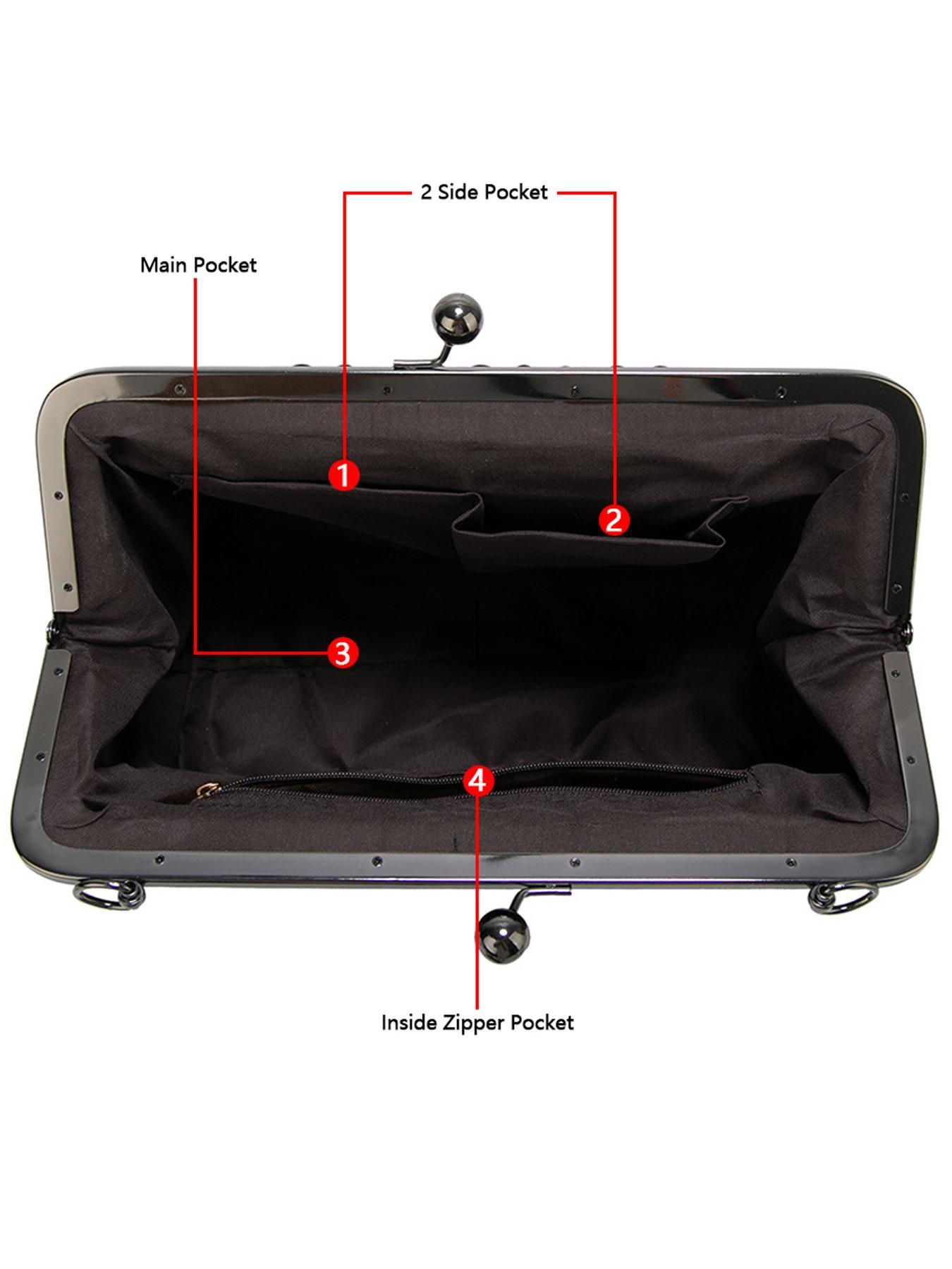 Women's Elegant PU Leather Handbag, Trendy Gorgeous Large Capacity, Chic Vintage Bag for Work & Daily Use, Crossbody Purses