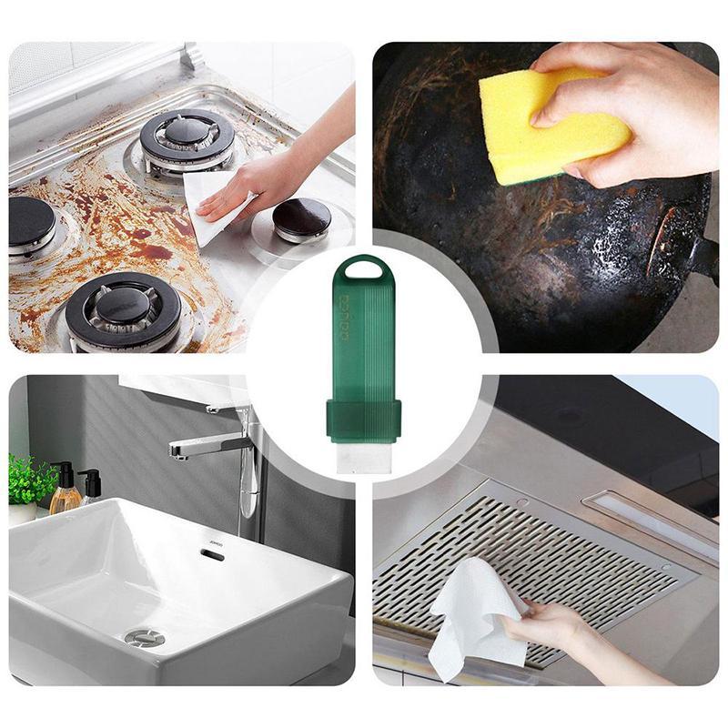 Kitchen Limescale Eraser, Kitchen Cleaner, Home Cleaning Products, 1 Count Faucet Cleaning Tool, Reusable Bathroom Sink Brush and Stainless Steel Stain Remover, Effective Stain Removal, Home Care Supplies
