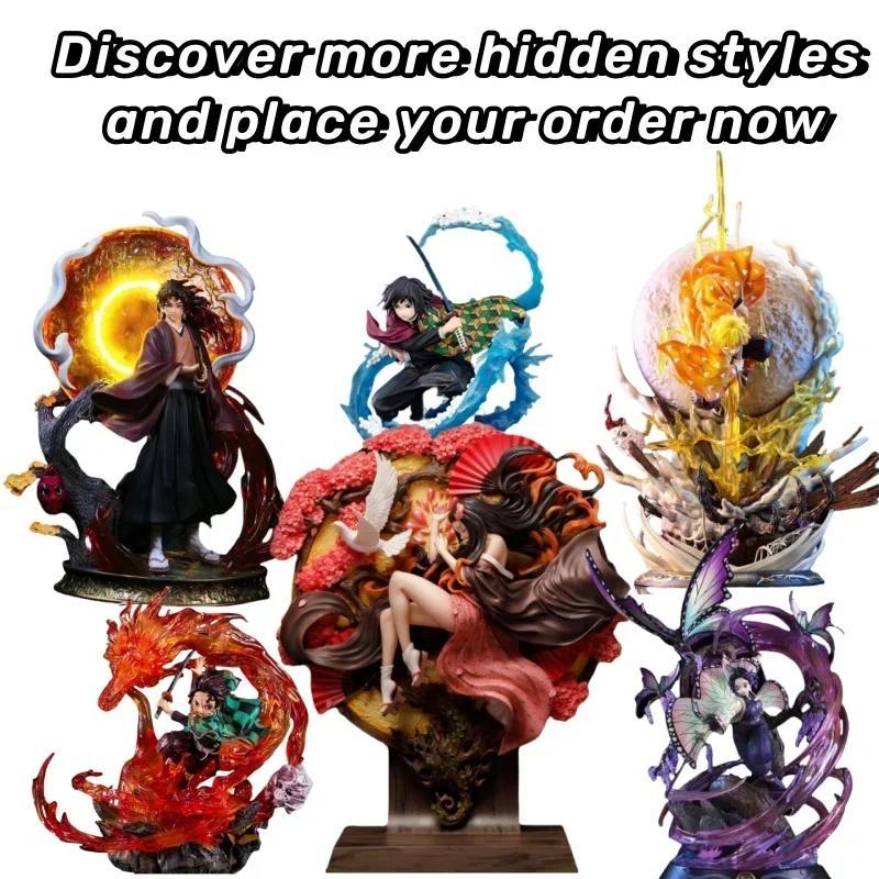 Demon Slayer Figure Anime Blind Box Mystery Box Kamado Nezuko Tanjirou Hashibira Inosuke Exquisite Figurines Surprise Box