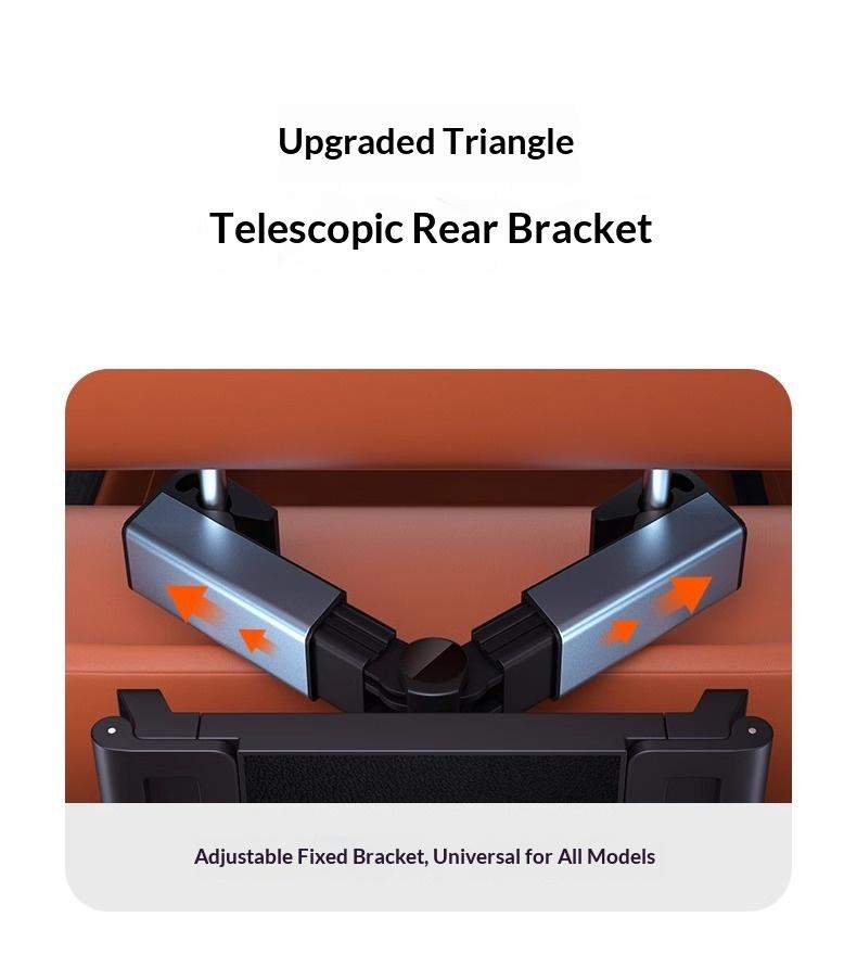 Car tablet bracket, rear seat back ipad support frame, rear seat headrest retractable, rotatable and fixed mobile phone bracket