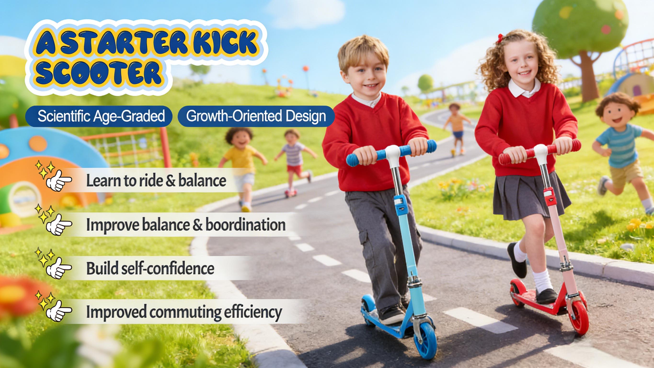 Kids Kick Scooter, Cool LED Light Up Scooter for Kids  3 Height Adjustable  Awesome Flash Wheels, Birthday gifts for boys and girls ,Outdoor sports are suitable for 3 4 5 6 7  years old.