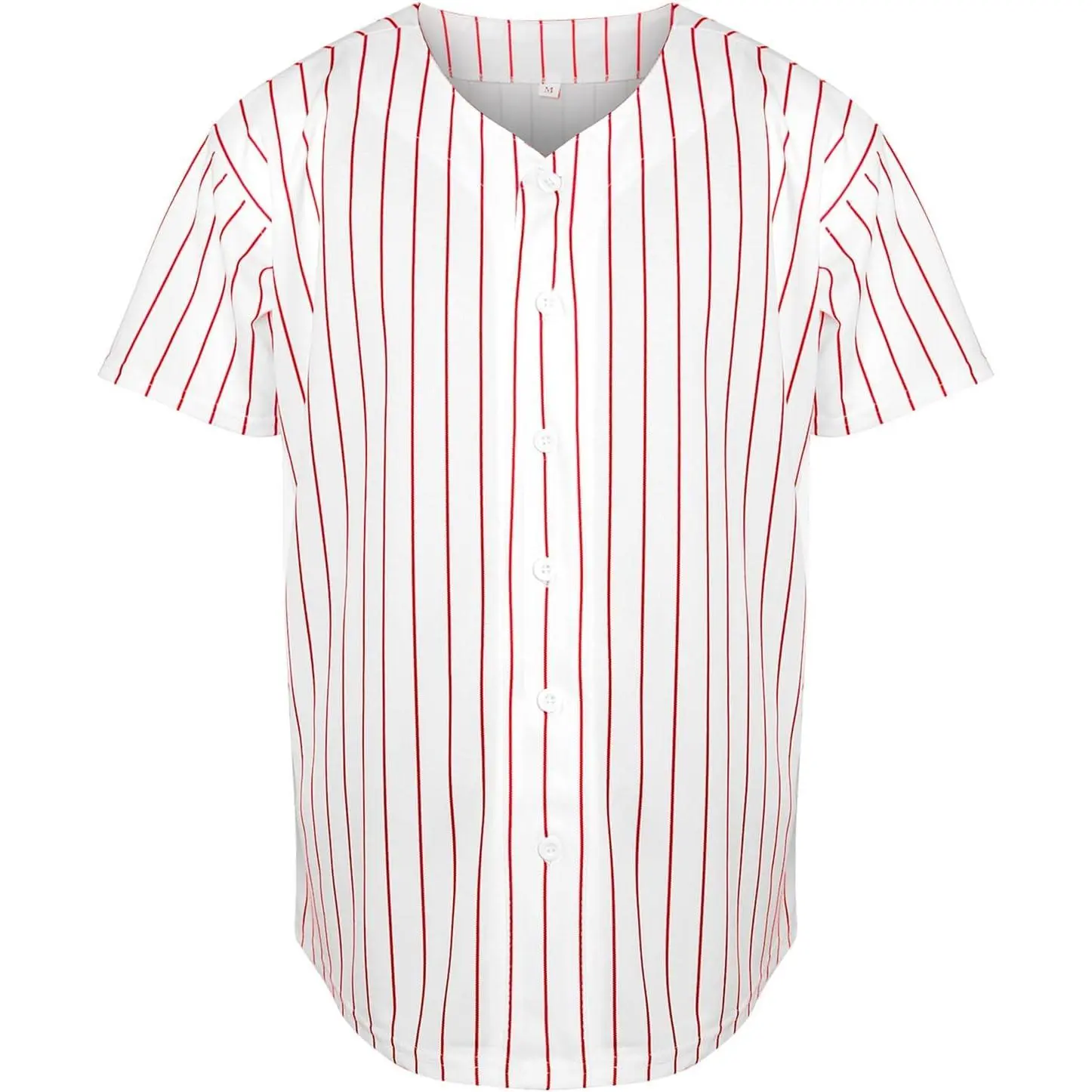 Blank Plain Hip Hop Hipster Baseball Jersey Button Down Shirts Sports Uniforms Men Women Jersey