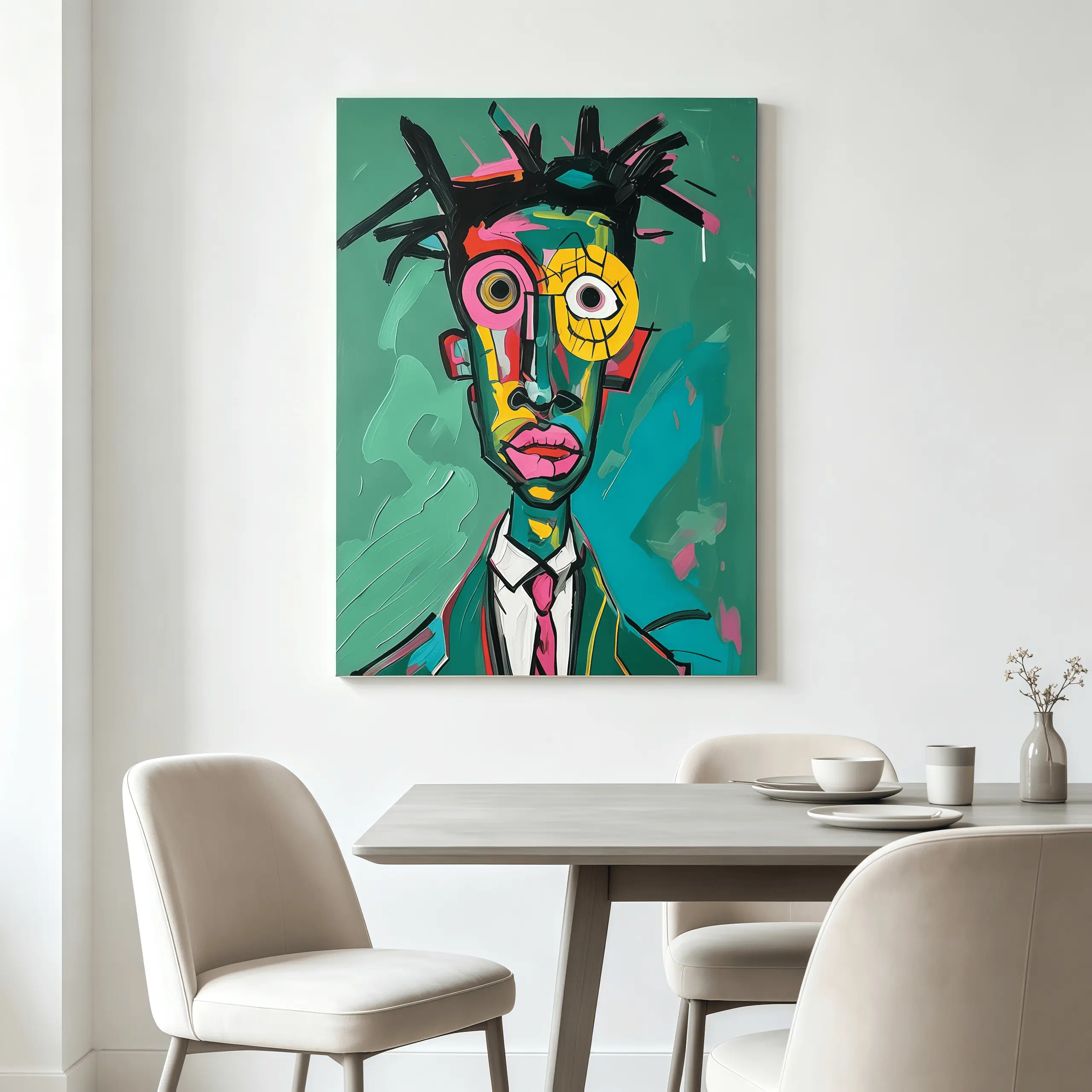 Black Man Portrait Art Print: Minimalist Afro Design Poster - No Frame, Modern Portrait Wall Art, Afrocentric Home Decor, Black Art Print, Minimalist Wall Decor, Contemporary Artwork, Aesthetic Room Decor, Living Room Wall Art, Cultural Art Gift,