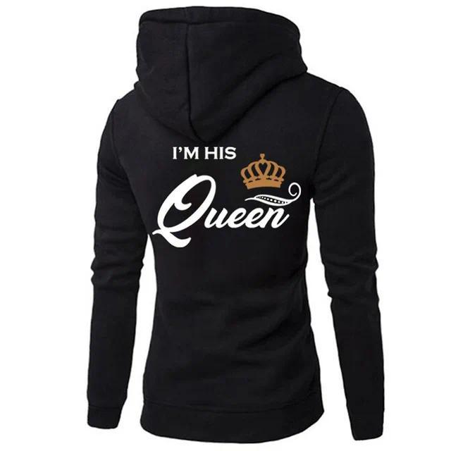 2026wish Couple Sweatshirt Hooded Printing King Queen Casual Style