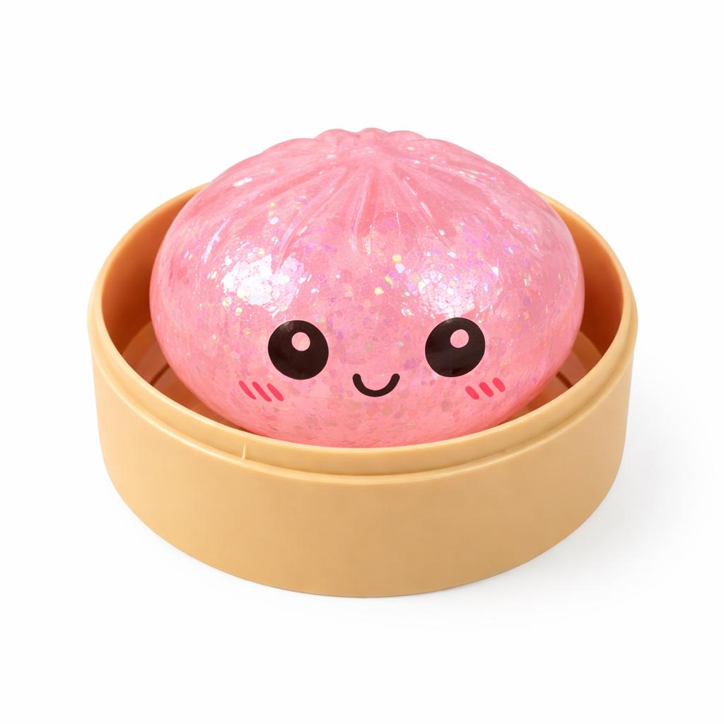 Expressive Big Dumpling Squishy Stress Relief Toy, Soft TPR, Random Style, Valentine & Easter Gift for Kids