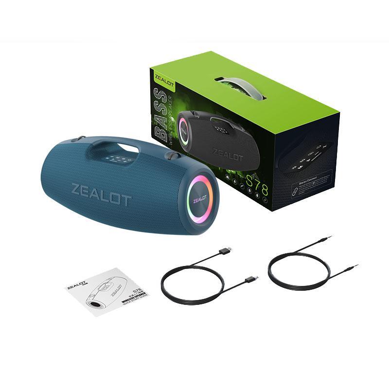 ZEALOT S78 Wireless Speaker, 100W Portable Waterproof Subwoofer ZEALOT S78 Wireless Speaker, 100W Portable Waterproof Subwoofer
