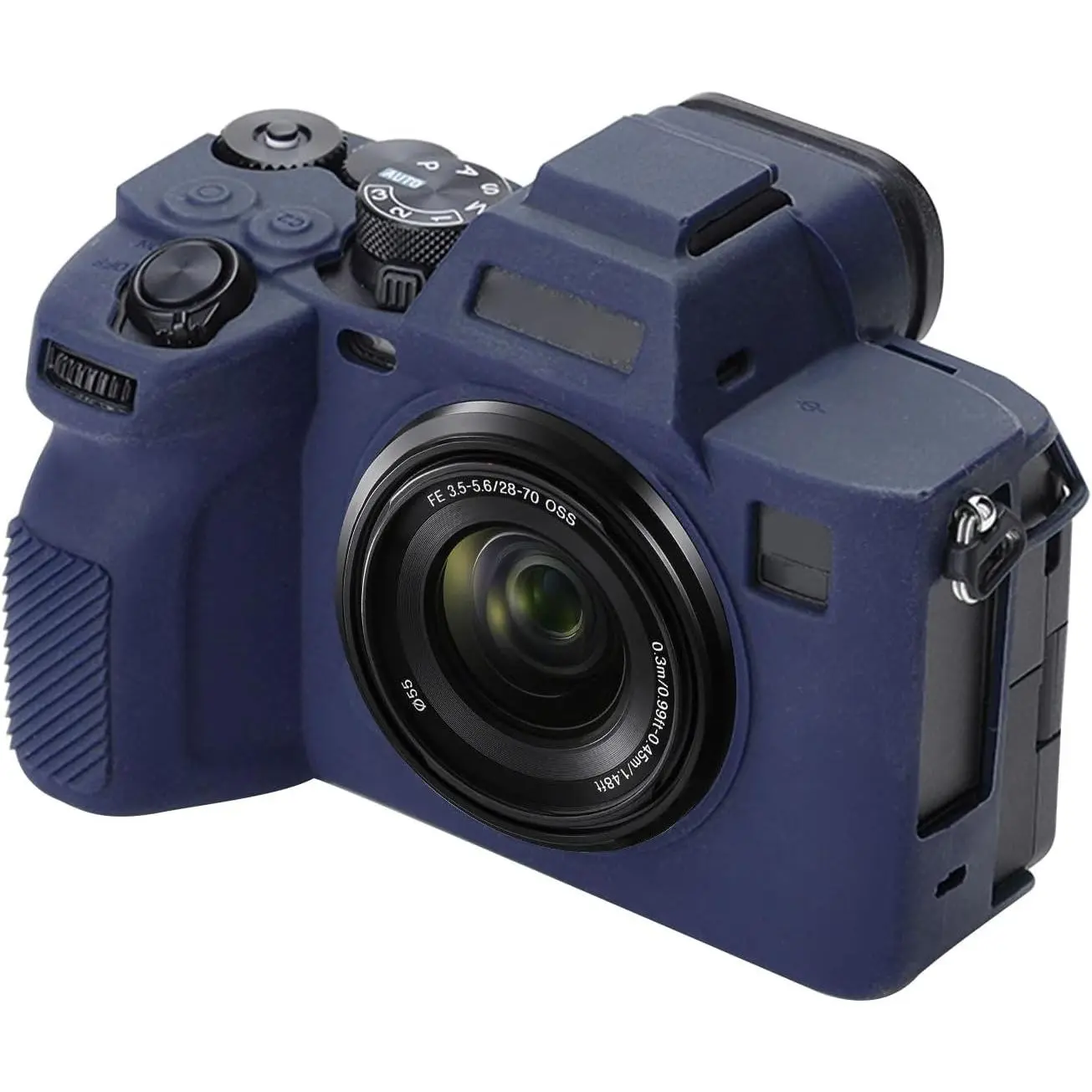 Digital Camera Case for  A7 IV,Anti-Scratch Soft  Protective Camera Case Camera  Case Cover (Blue)