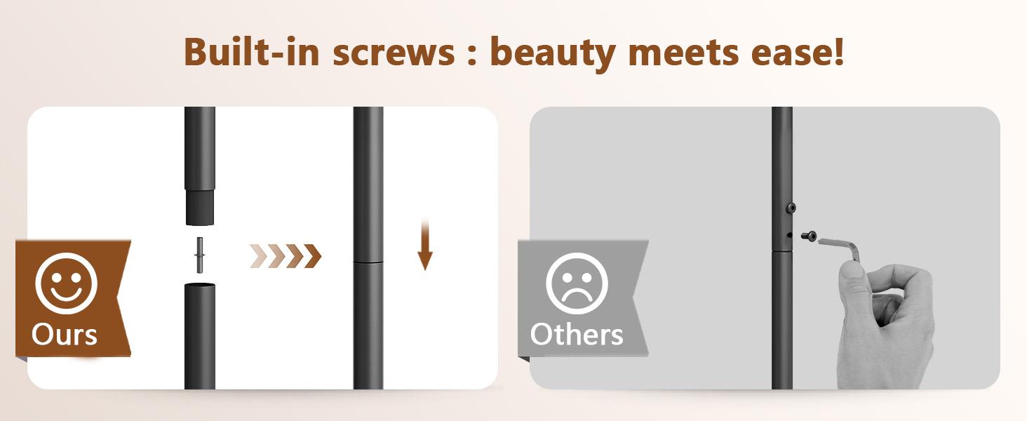 Coat Rack Freestanding, Coat Tree with Umbrella Holder, Metal Coat Rack Stand with 12 Hooks, Standing Coat Hanger Stand, Umbrella Stand for Entryway, Hat Rack Stand for Home Office, Black