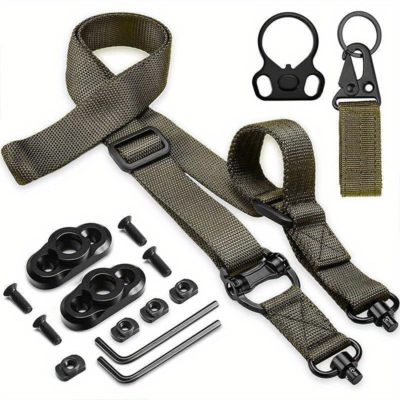 Heavy Duty 2 Point Quick Adjust Sling - Durable Tactical Gear Strap with QD Sling Swivels & Fast-Adjust Thumb Loop, High-Strength Outdoor Gear