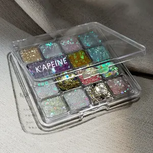 Super shiny multi-color glitter eyeshadow palette, fine texture no powder fallout. Bright and dazzling color easy to apply. Perfect for music festival, party and club sparkling eye makeup looks.