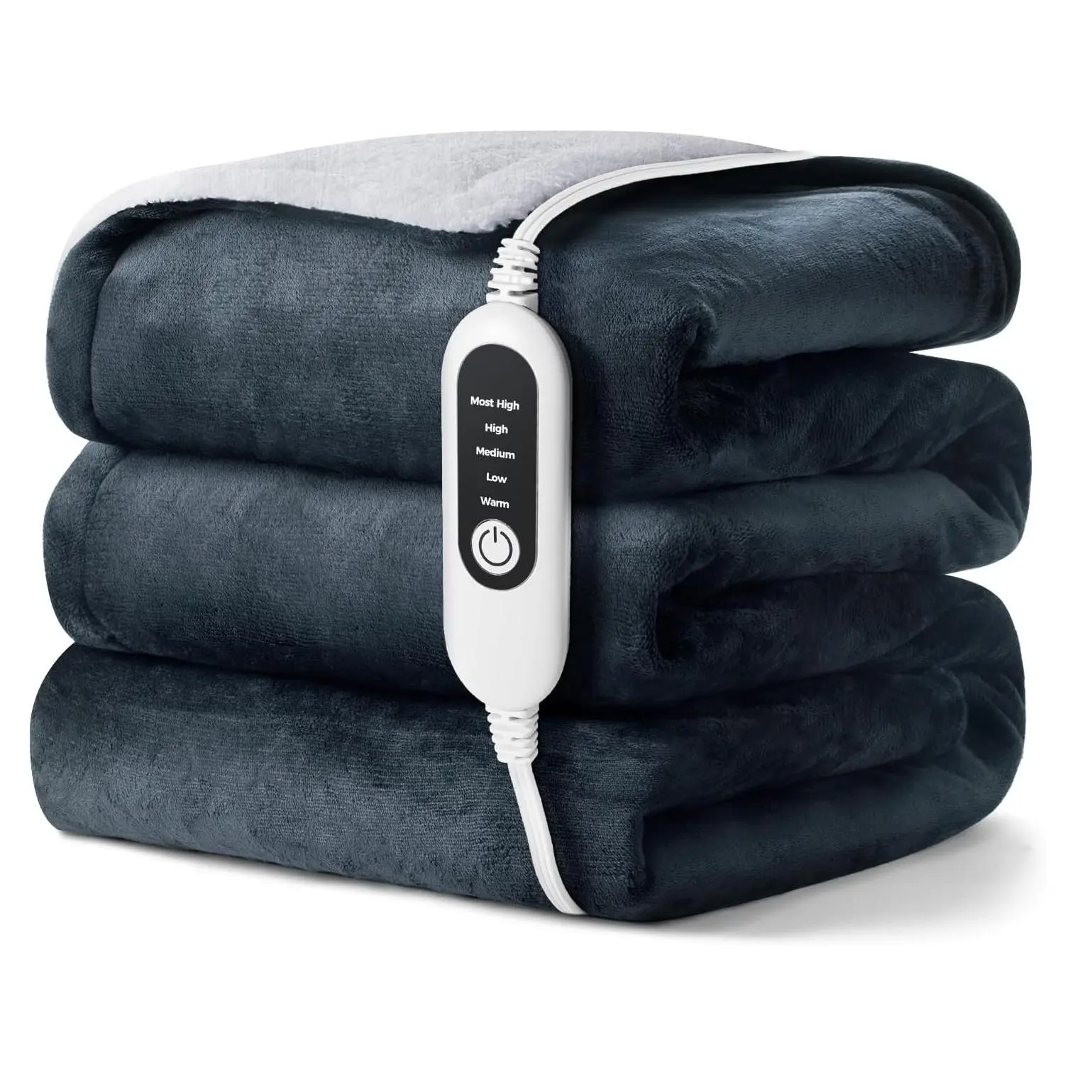 Electric Heated Blanket with 5-Level Temperature Adjustment, Soft Flannel Double-Sided Heating, Machine Washable, ETL CertifiedGift