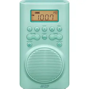 H205TQ Portable AM/FM/Weather Alert Digital Tuning  Shower Radio, Turquoise
