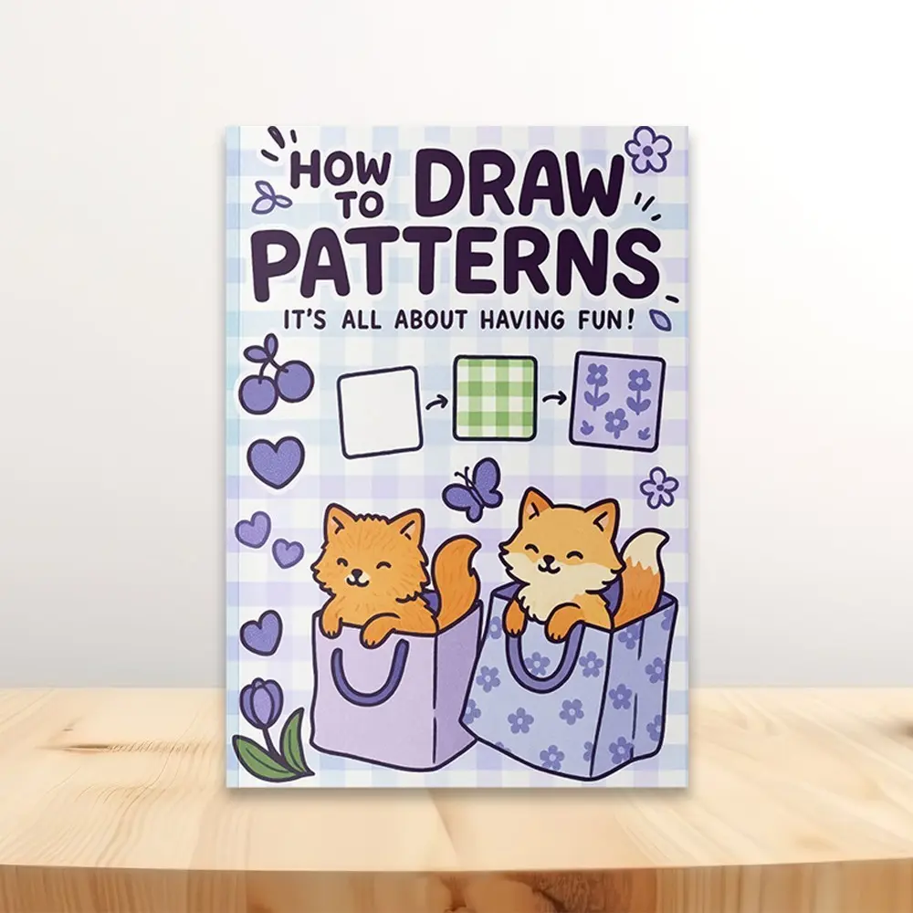 How to Draw Patterns Book for Beginners, Step by Step Drawing Guide with Fun Pattern Designs, Learn to Draw Activity Book for Kids and Adults