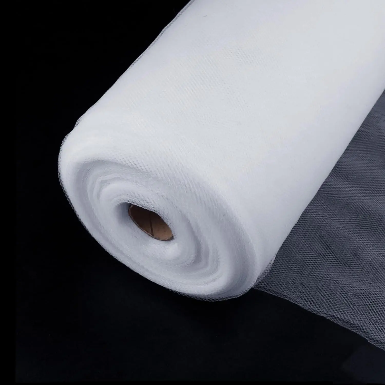 White Tulle Fabric 54 Inch x 40 Yards (120ft) Draping Mesh Tulle Bolt for Wedding, Party Decorations, Garden Netting, Table Runner, Craft Supplies
