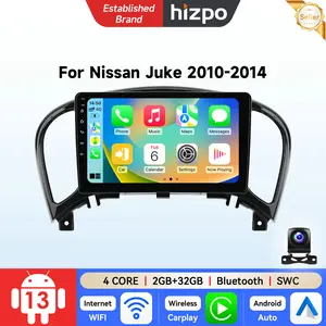 Hizpo Android 13 Car Stereo Radio for for Nissan Juke YF15 2010 - 2014 9" HD IPS Touchscreen GPS Navigation Wireless CarPlay & Android Auto