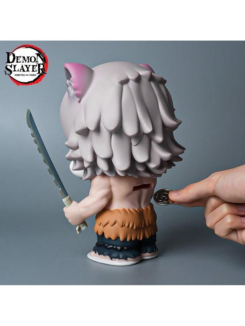 L-1PC Demon Slayer Officially Licensed Anime Style Deposit Box Savings Practical Add Interest to Life To Meet the Fans Love Shape Home Furnishing Desktop Decoration Birthday Party Good Gift
