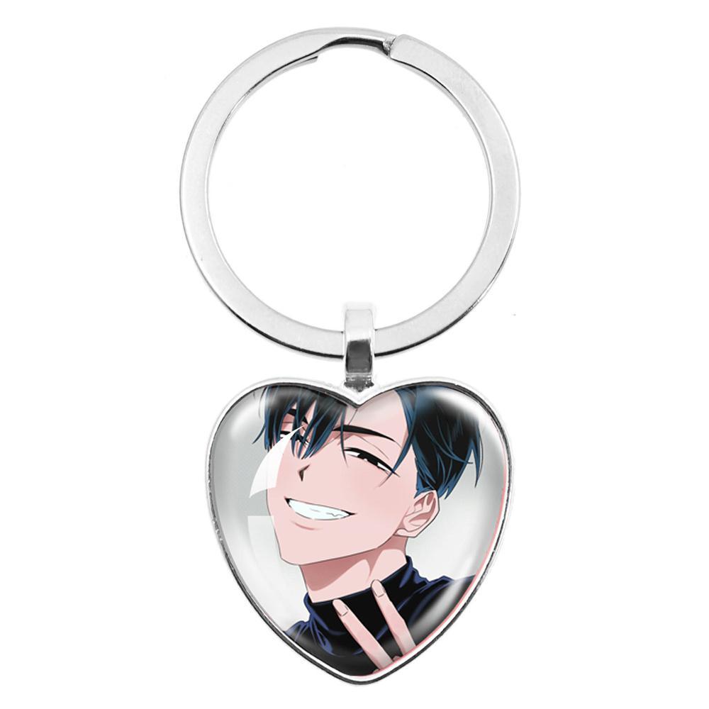 ALIEN STAGE Mizi Sua Till Ivan Hyuna Luka Glass Pendant Keychain Jewelry Accessories Souvenir Key Ring Fans Gift Necklace