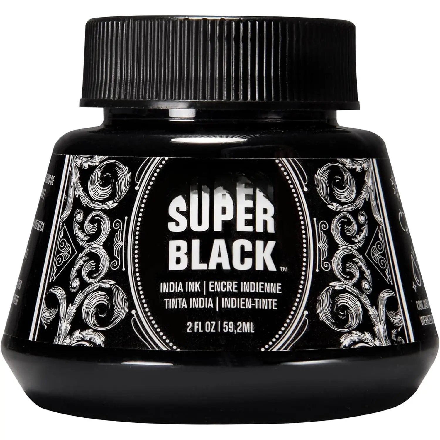 Super Black India Ink, 2-Ounce