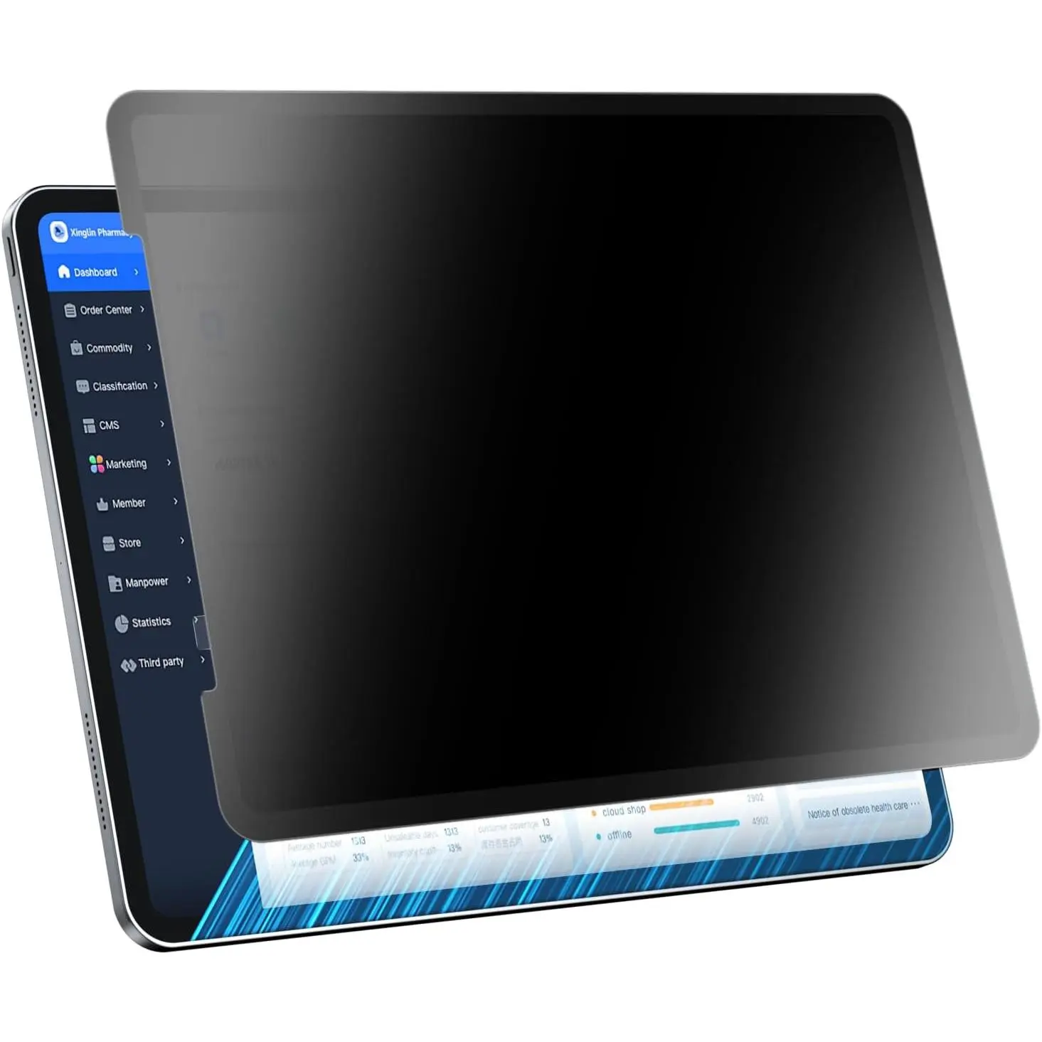 Screen Protector for iPad Pro 12.9 Inch 2022 2021 2020 2018 -  and Washable iPad  Screen Filter Compatible  Pencil & Case [Anti-glare] [Not Fall Off] [Full Screen