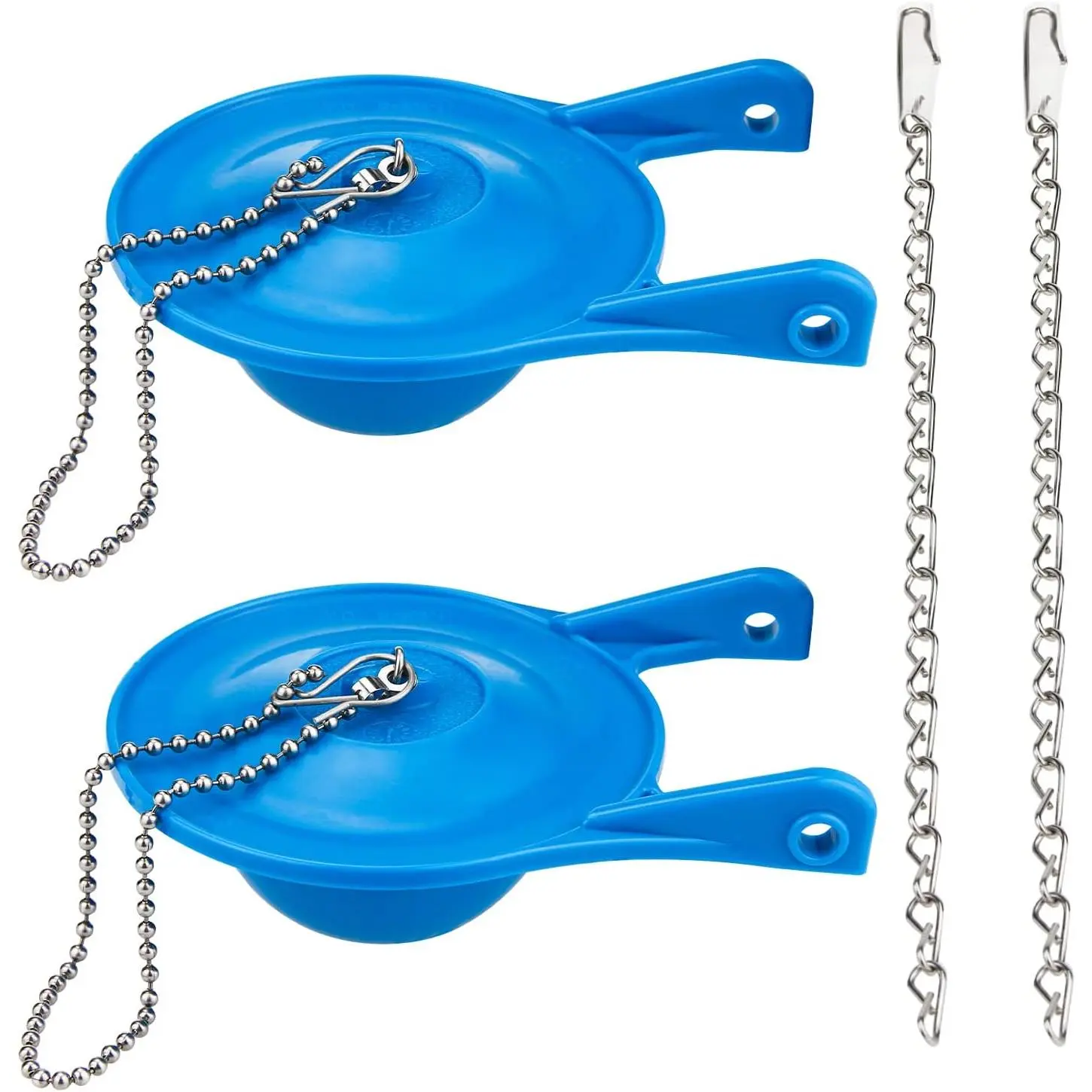 3 inch Toilet Flapper  for Gerber, 2 Pack for Gerber 99-788 with 2 Toilet Handle Chains Rubber Water Saving, Easy to Install