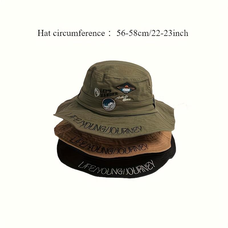 [Adjustable Bucket Hat] Lightweight Breathable Adjustable Embroidered Bucket Hat |       Sun Protection Outdoor Hat for Women |       Perfect for Camping, Hiking, and Fishing Adventures