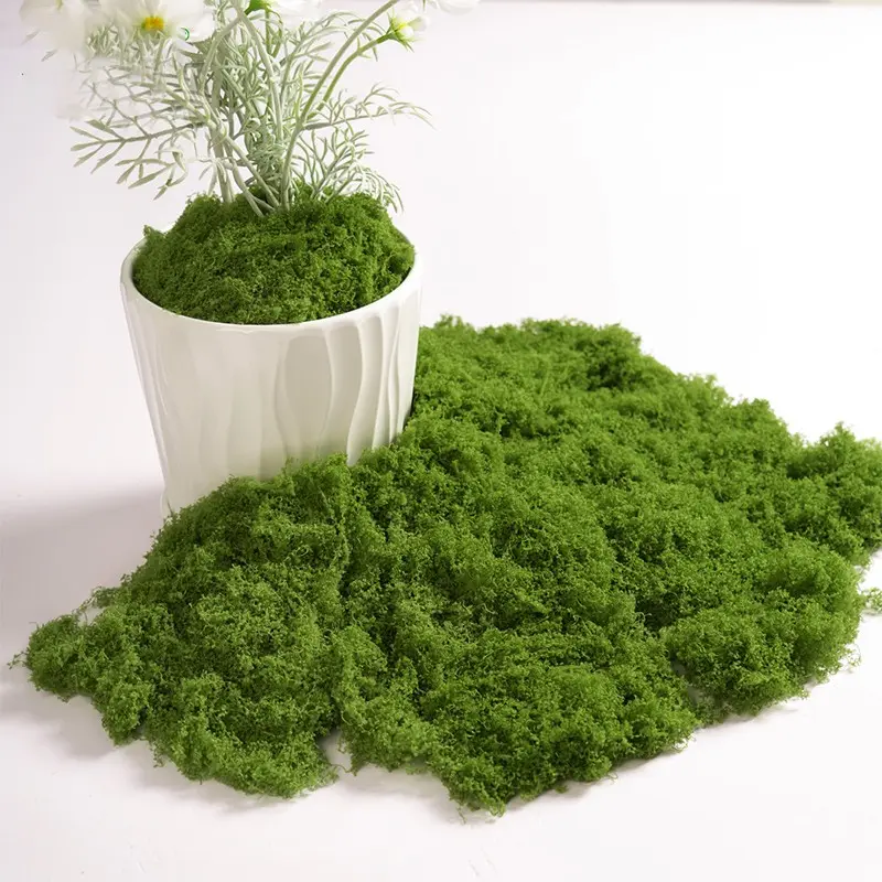 Artificial Moss for Craft and Decor - 1.06oz Faux Moss Sheet, Plastic Greenery for Terrariums, Planters, and Home Decor, Artificial Plants Decorative