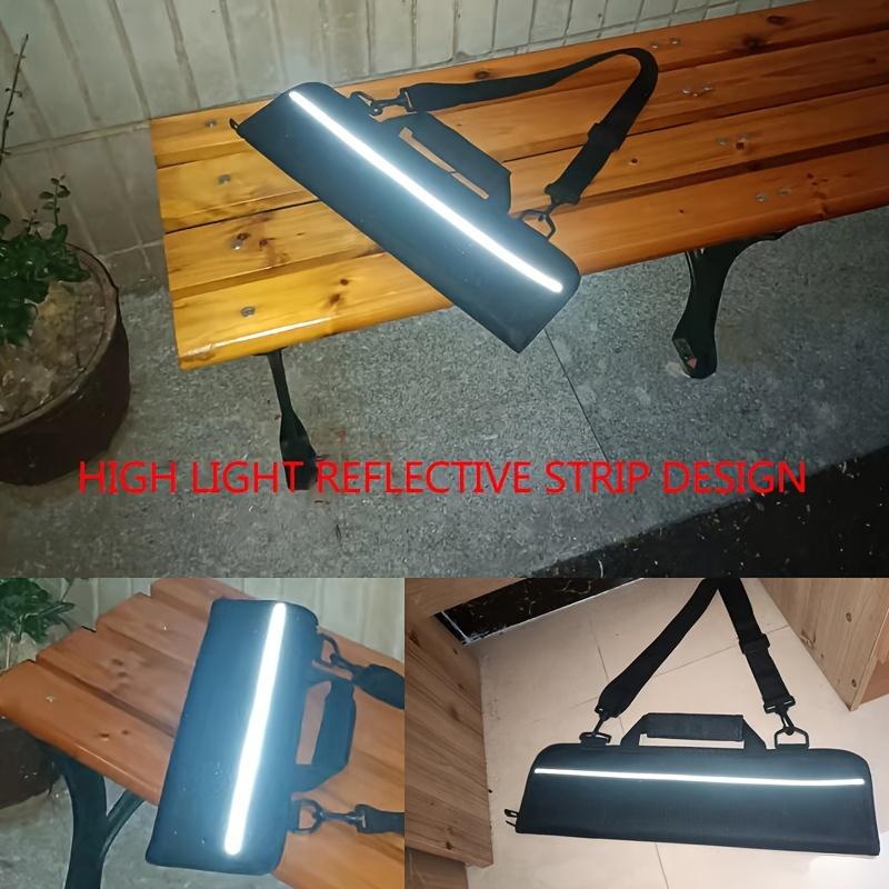 [Rollup Design] Durable Oxford Cloth Chef's Knife Roll-Up Storage Bag with Adjustable Strap - Machine Washable, Zippered Organizer for Kitchen Knives & Outdoor Grilling Tools, Ideal for Daily Commute & BBQ Prep, Chef Knife Bag