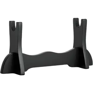 8" Black Wood Mini Samurai Sword Stand Wakizashi Tanto Dagger Blade Holder Short Sword Display Rack