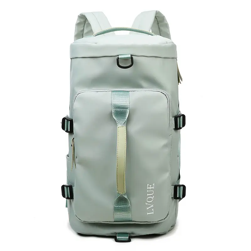 Unisex 4-in-1 Convertible Premium Multi-Functional Duffle Bag - Water-Resistant Oxford College Travel Backpack with Shoe Compartment, Wet Pocket for Gym Workout, Road Trip, Camping Bag