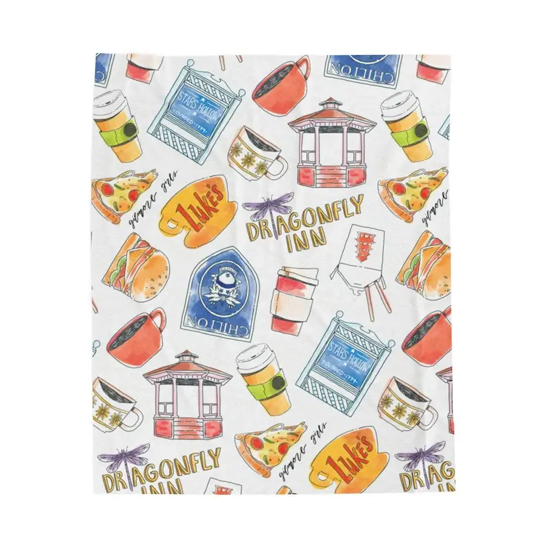 Gilmore Girls Theme Blanket - Luke's Diner - Dragonfly Inn