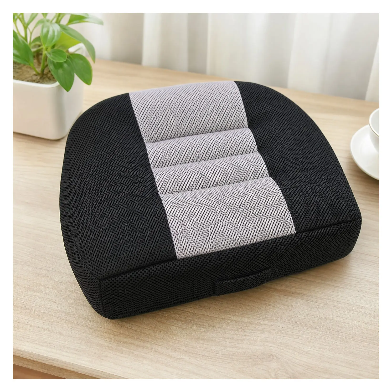 Car Booster Seat Cushion Height Raiser for Short Drivers Relieves Hip Tailbone & Lower Back Fatigue Suitable for Trucks Cars SUVs Office Chairs Wheelchairs Black and GrayGift