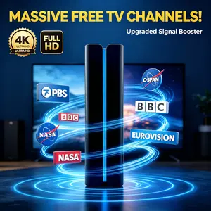 Global Choice Dtmb Free TV Signal Source, Hdtv Ultra HD Indoor Antenna, European Style Home Installation, Wholesale Available 4K HD Digital TV Antenna with Dual Gain Amplifier, Indoor Ground Wave Receiver，，