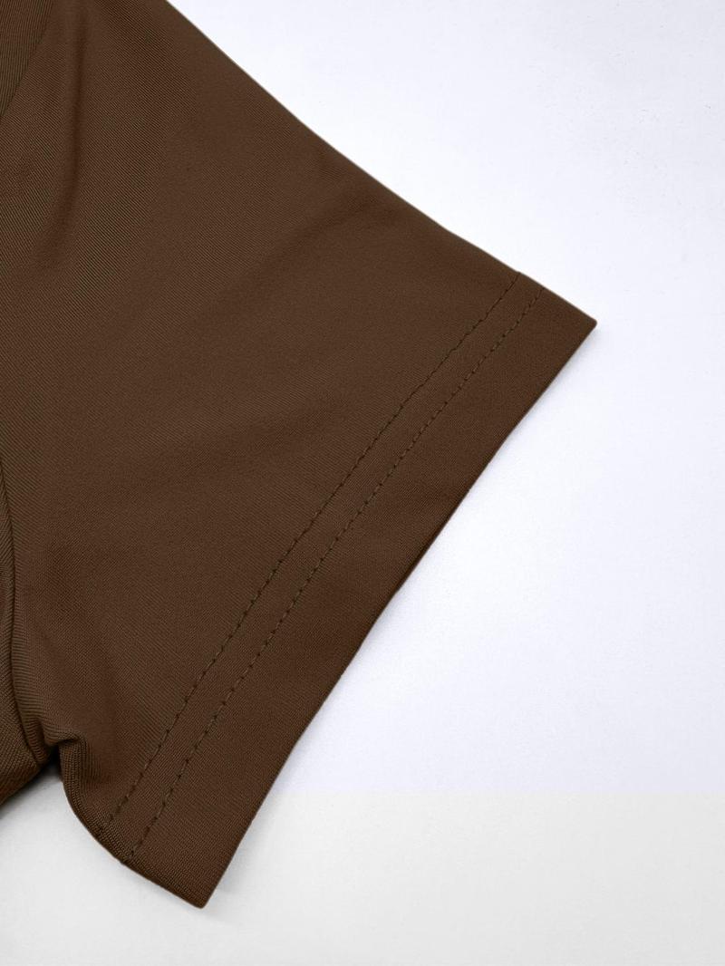 Women's Casual Plain Fitted Short Sleeve Top, Slim-Fitting Round Neck Tee Shirt, Three-Piece Set for All Seasons