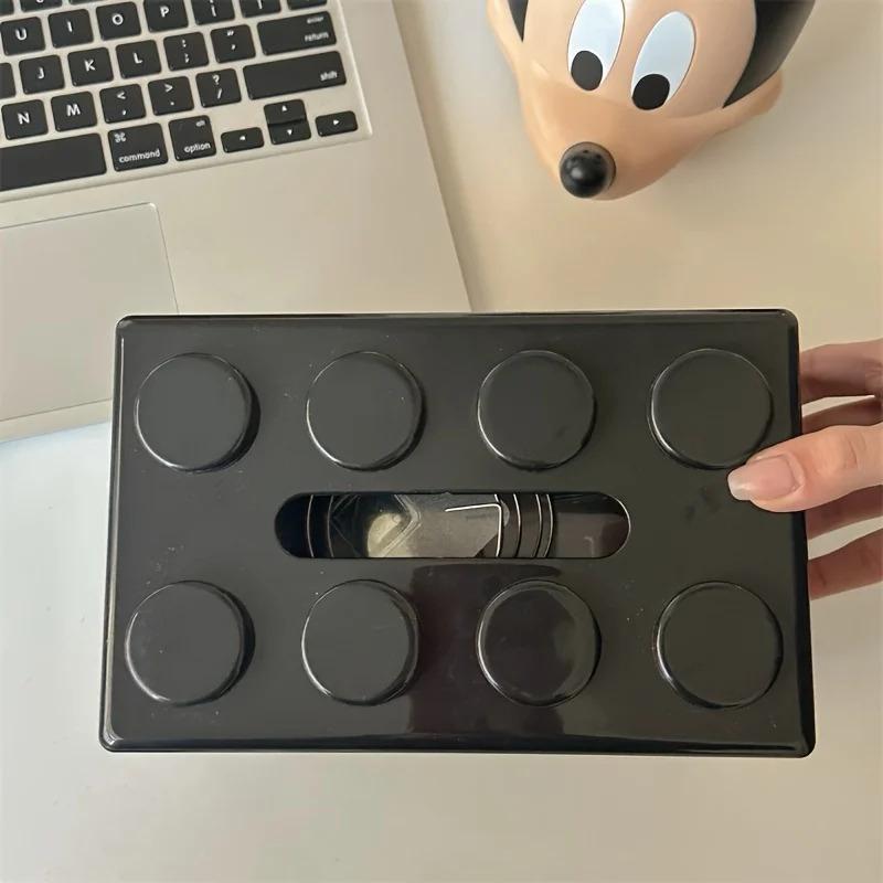 Building Block Shaped Tissue Box Multifunctional Plastic Storage Box Home Napkin Storage Box Coffee Table Color Decoration
