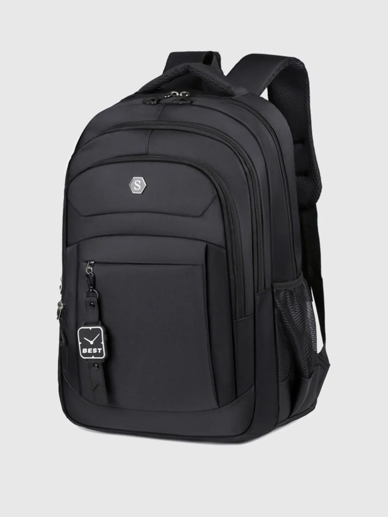 Men's Large Capacity Travel Backpack, Adjustable Straps, Multi-Pocket Business & School Bag, Travel Backpack, School Backpacks