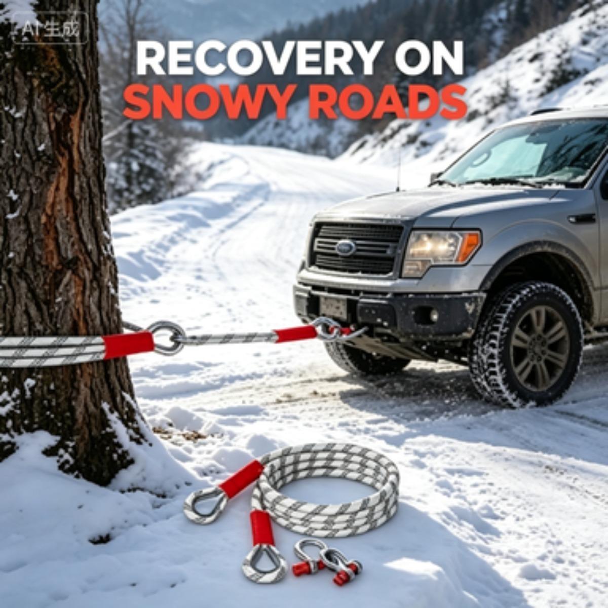 5 Ton 5M Heavy-Duty Tow Rope, Off-Road Recovery Tow Strap with D-Shackles, Ultimate Emergency Towing Rope for Car/SUV/Truck 5 Ton 5M Heavy-Duty Tow Rope, Off-Road Recovery Tow Strap with D-Shackles, Ultimate Emergency Towing Rope for Car/SUV/Truck