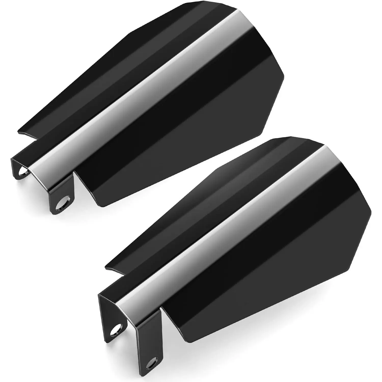 Gloss Black Stainless Steel Coffin Cut Handguards for Cold Weather Hand Protection, Compatible with Harley Sportster, Touring, Street Glide, Road King, Electra Glide (2007-2023) – Ideal for Harley Bags Pairing