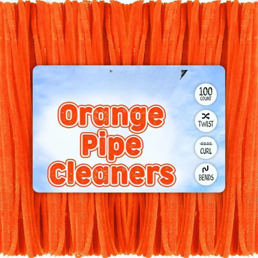 Orange 100 Pack 12 Inch