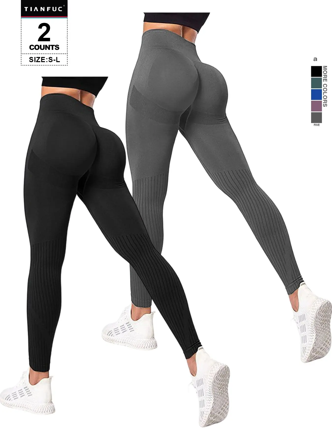 High-Waisted Waist Trainer Yoga Pants, Seamless Butt Lifting Shaping Pants, Slimming Leg Workout Tights for Hourglass Figure